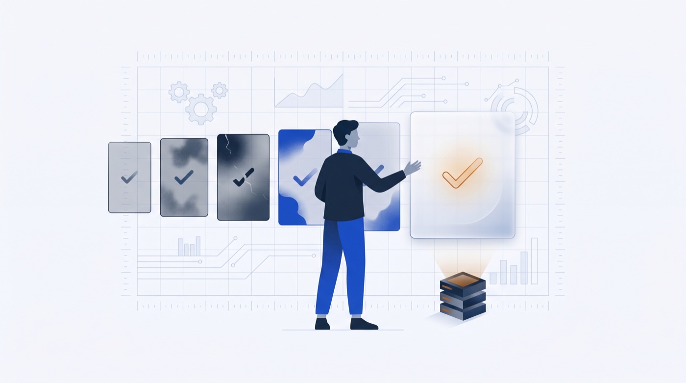 Selecting the cleanest, most transparent panel from a set